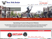 Tablet Screenshot of bearwebdesign.com